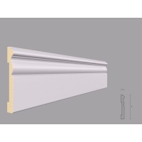 Plinta alba din poliuretan – PL02 dimensiune 120x18mm