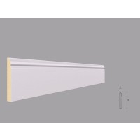 Plinta alba din poliuretan – PL05 dimensiune 80x12mm