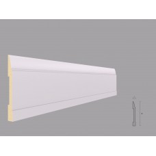 Plinta alba din poliuretan – PL07 dimensiune 150x17mm